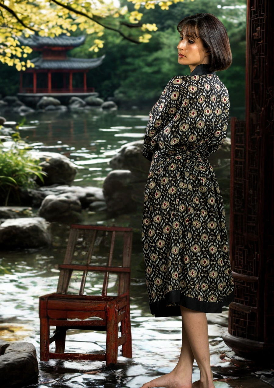 KIMONO SALLY - Black (Taille Unique)