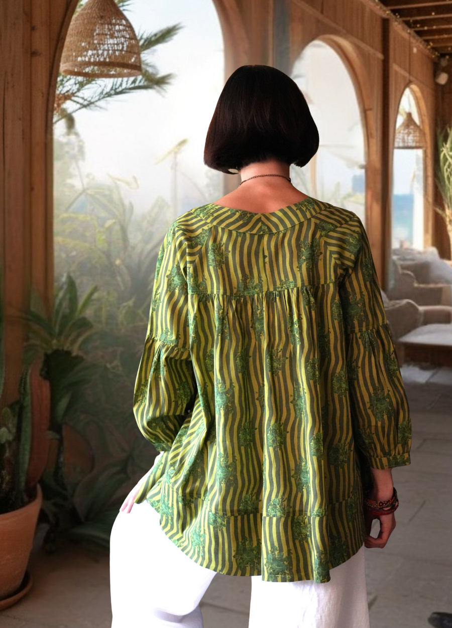 TUNIQUE  LILA -  Vert Pomme