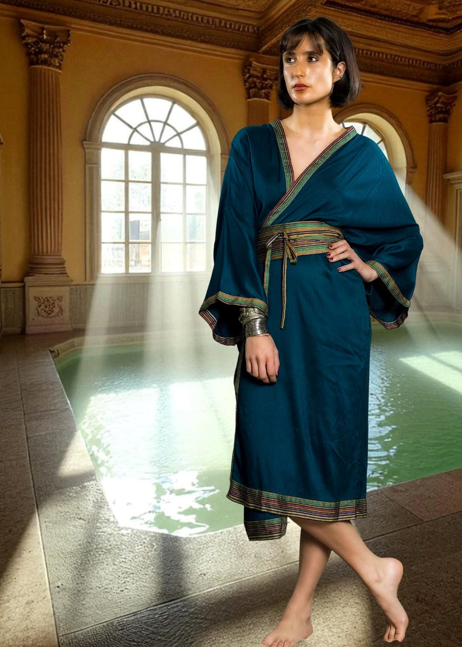 KIMONO TARPARKAR - Turquoise (Taille Unique)