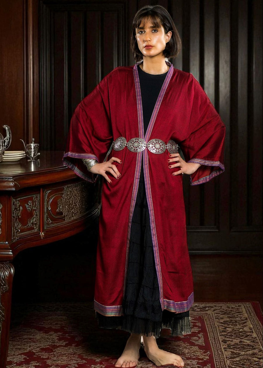 KIMONO TARPARKAR - Burgundy (Taille Unique)