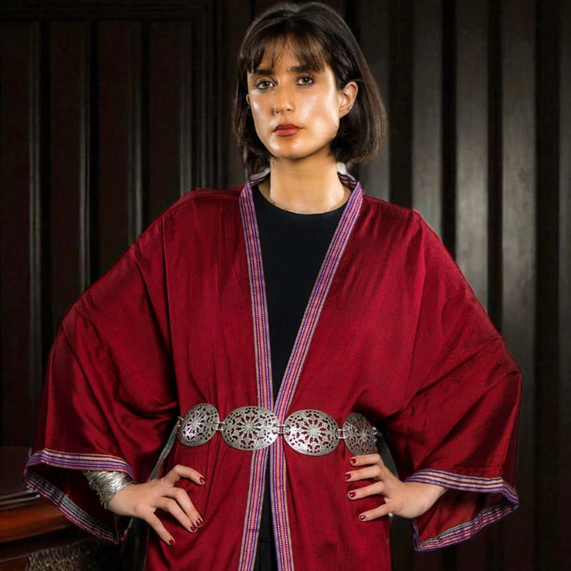 KIMONO TARPARKAR - Burgundy (Taille Unique)