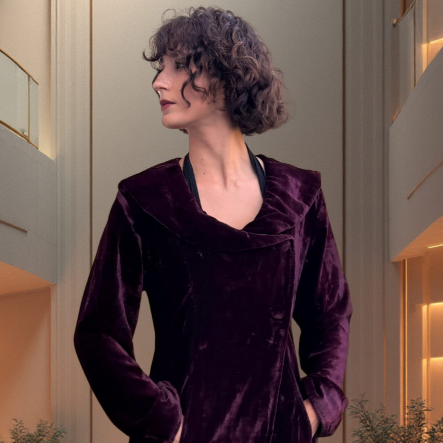 MANTEAU OPERA - Burgundy