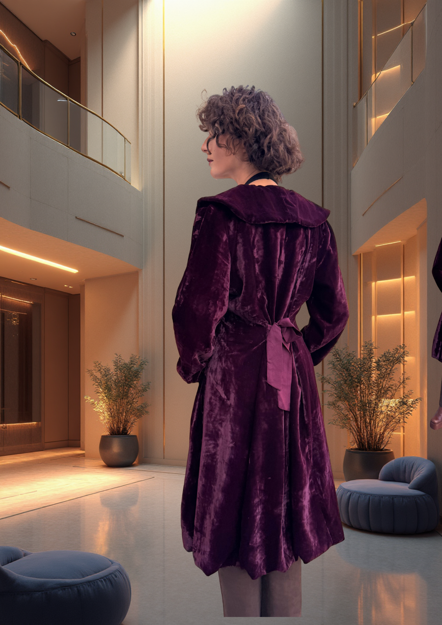 MANTEAU OPERA - Burgundy