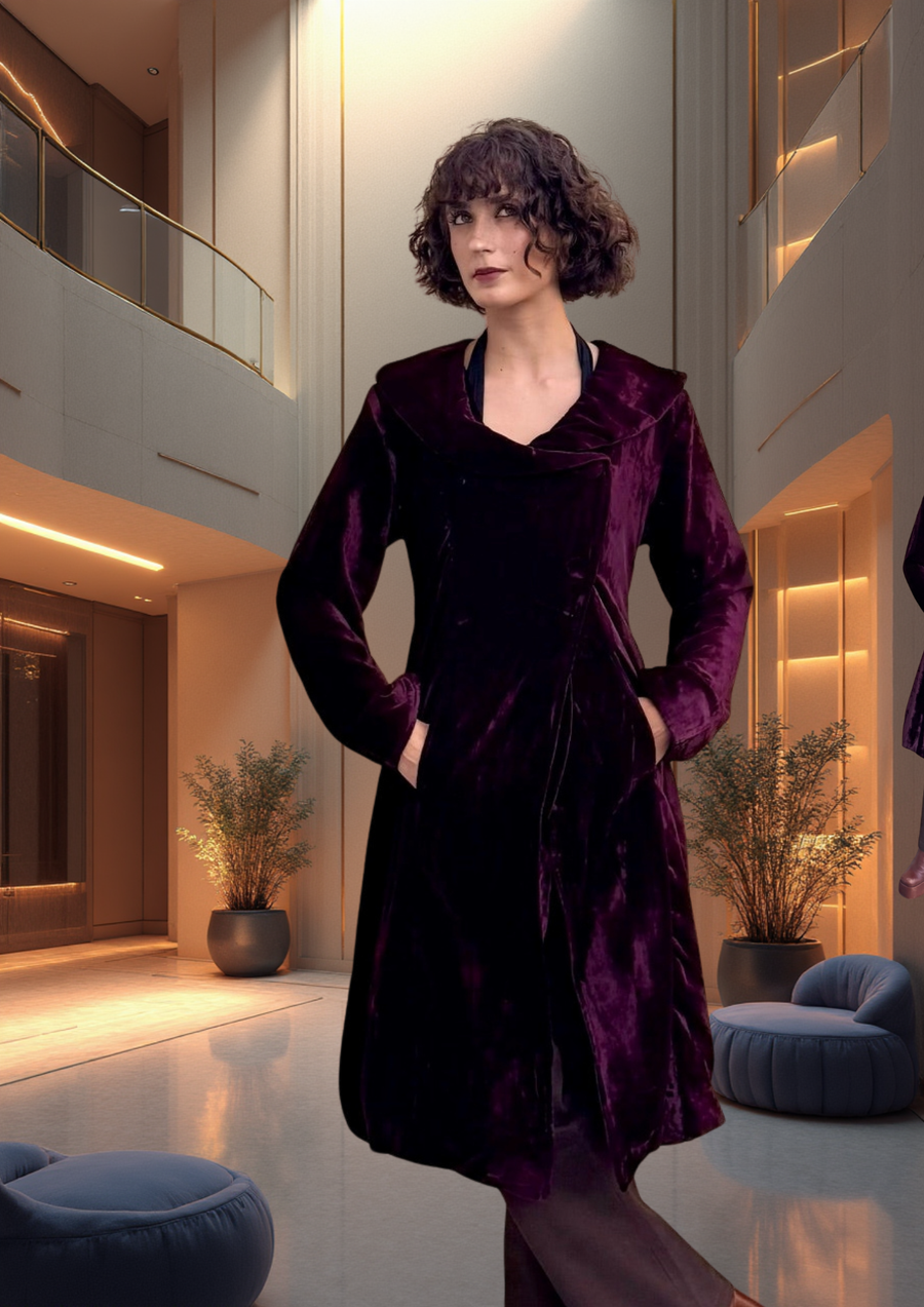 MANTEAU OPERA - Burgundy