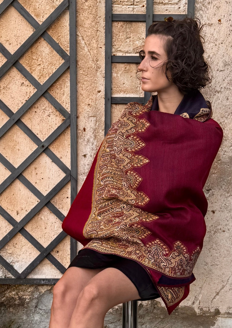 CHALE ATIKA - Tissé à la main