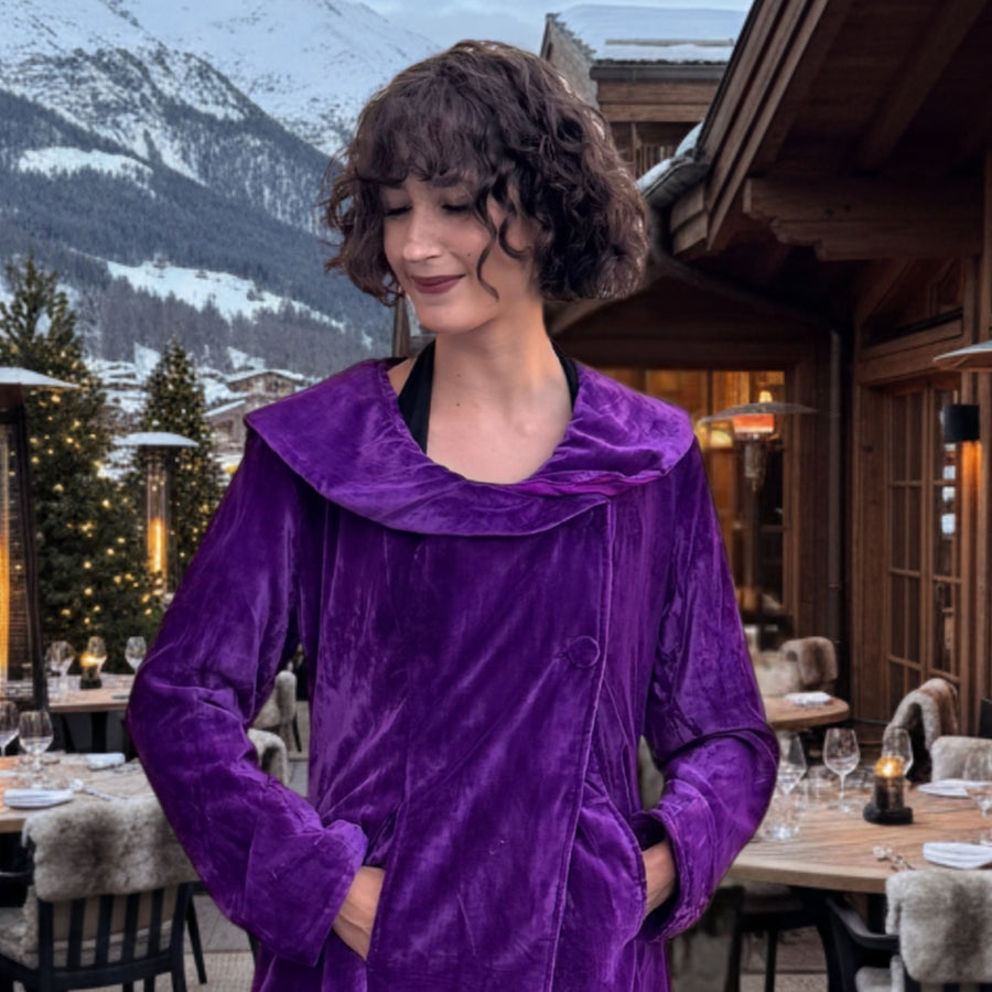 MANTEAU OPERA - Purple