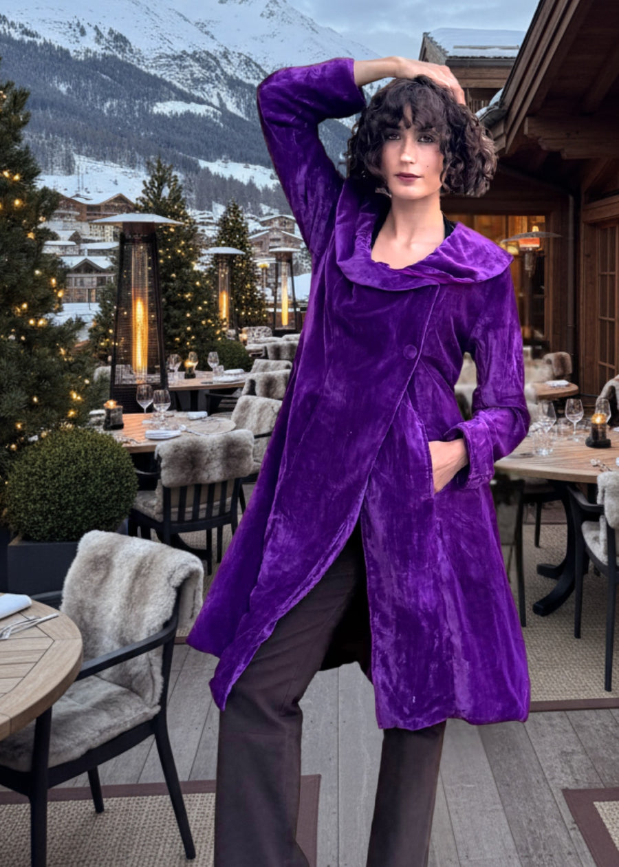 MANTEAU OPERA - Purple