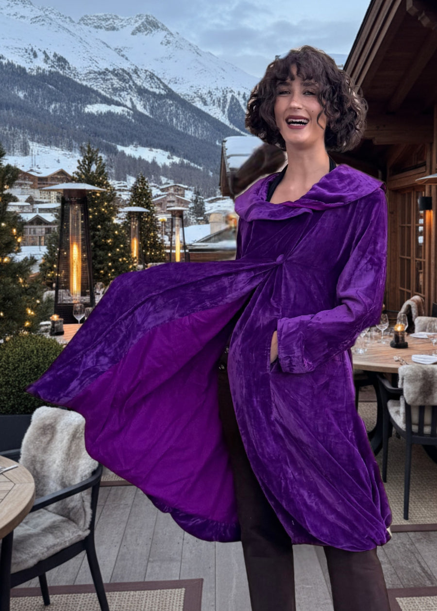 MANTEAU OPERA - Purple