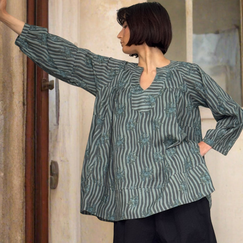 TUNIQUE LILA- N° 265 Bleu Minéral