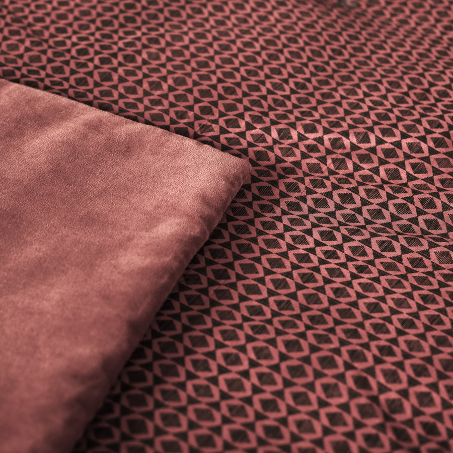 SOFA COVER - TRIBAL VELOURS - Raspberry