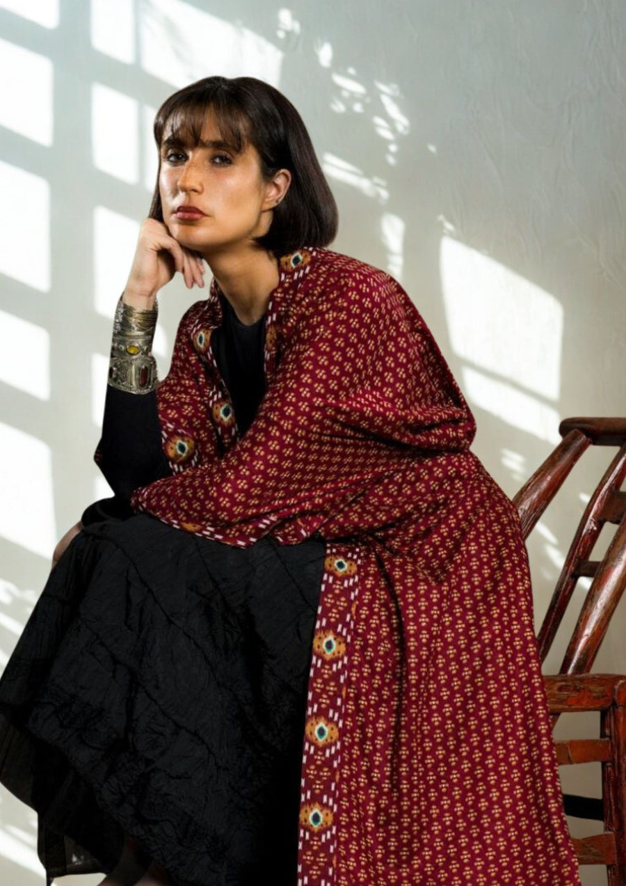 KIMONO SALLY - Burgundy (Taille Unique)