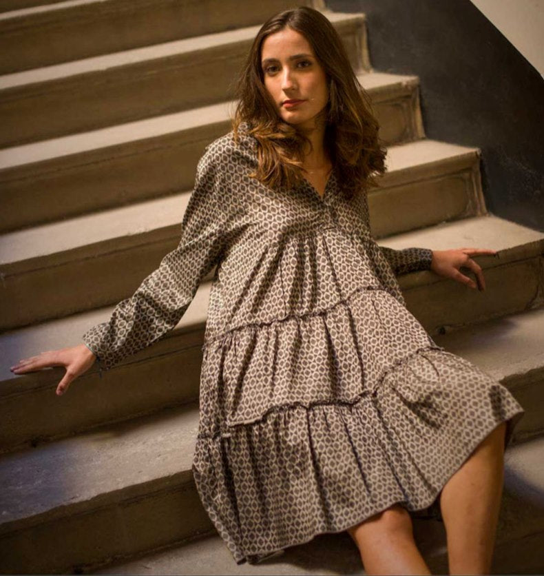 ROBE MYKONOS - Dove Grey (Taille Unique)