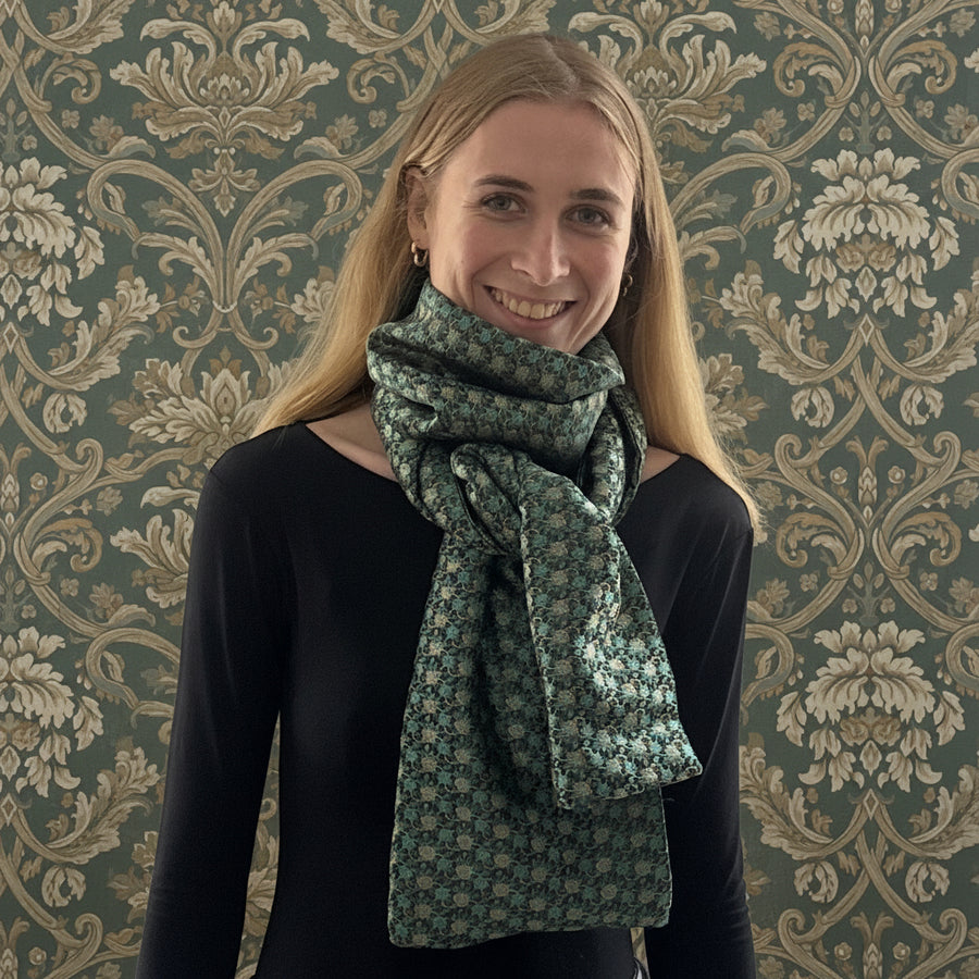 ECHARPES BAROQUE, 100%  brocard de soie tissé main