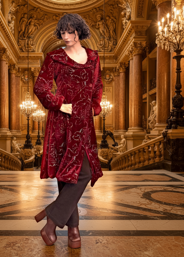 MANTEAU OPERA BIS - Burgundy