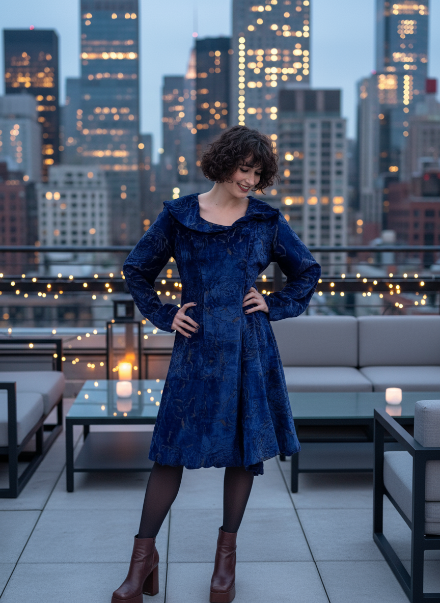 MANTEAU OPERA BIS - Blue