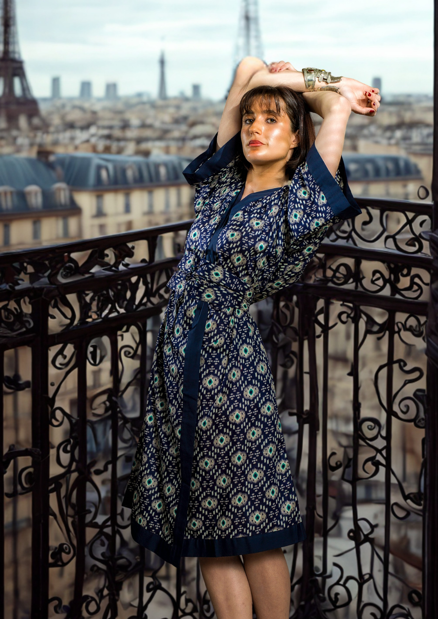 KIMONO SALLY - BLUE (One Size)