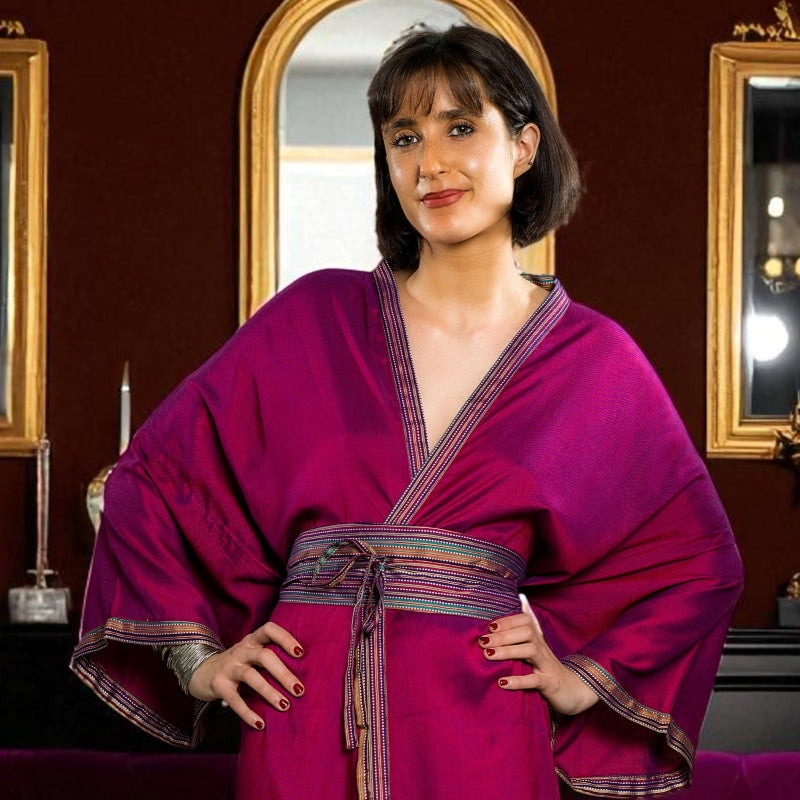 KIMONO TARPARKAR - Fuchsia (Taille Unique)