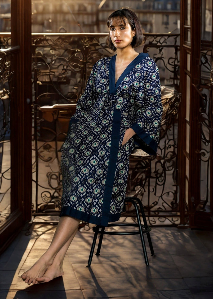 KIMONO SALLY - Blue (Taille Unique)