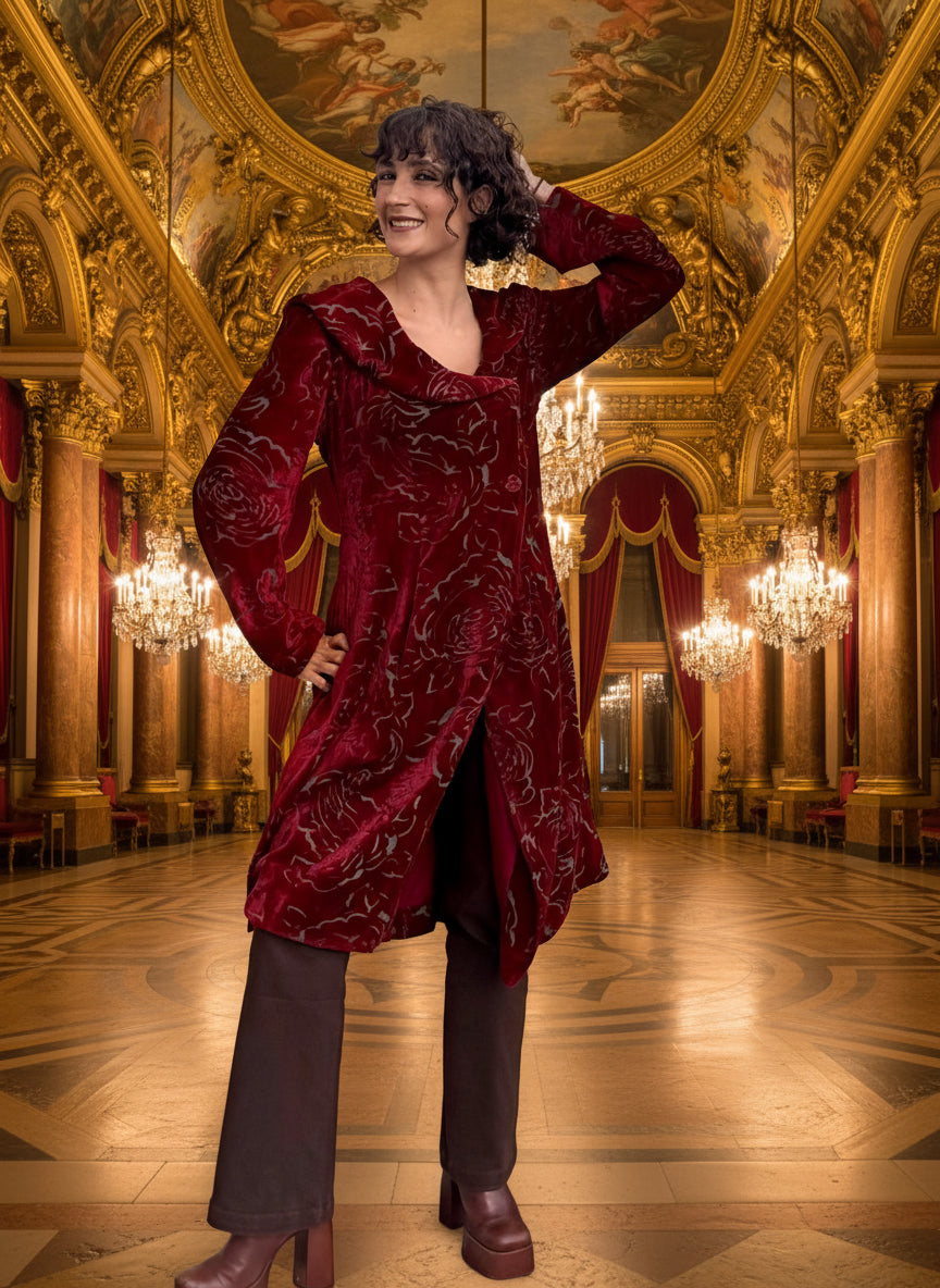 MANTEAU OPERA BIS - Burgundy
