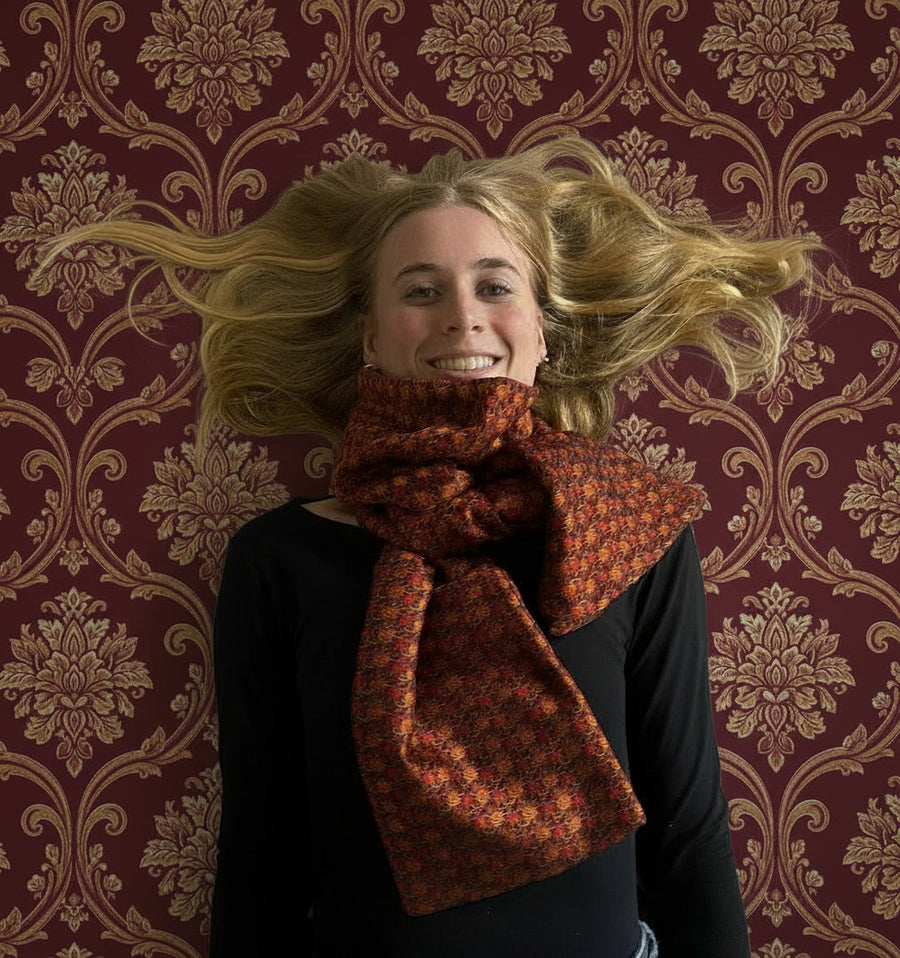 ECHARPES BAROQUE, 100%  brocard de soie tissé main