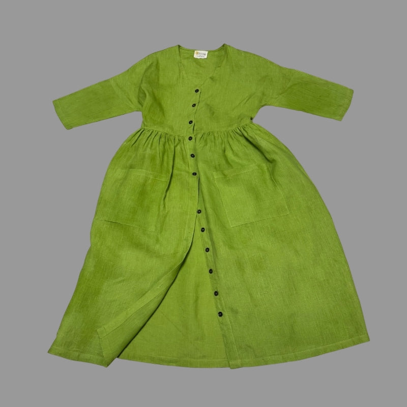 ROBE CAMELIA - N°341 Vert Pomme